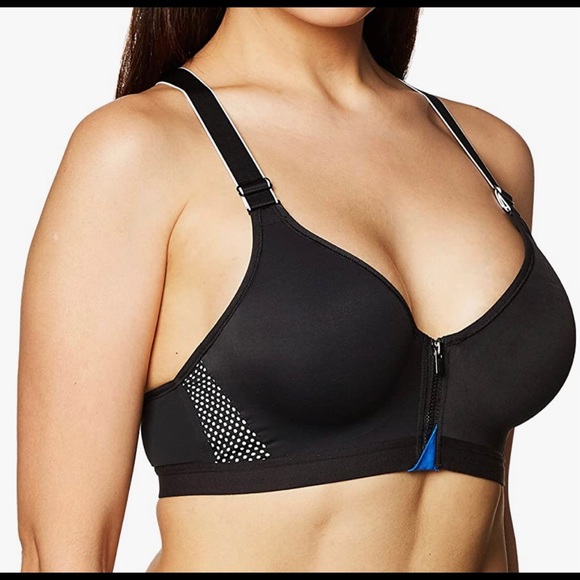 Maidenform front zip mounded cup sports bra - Picture 3 of 9